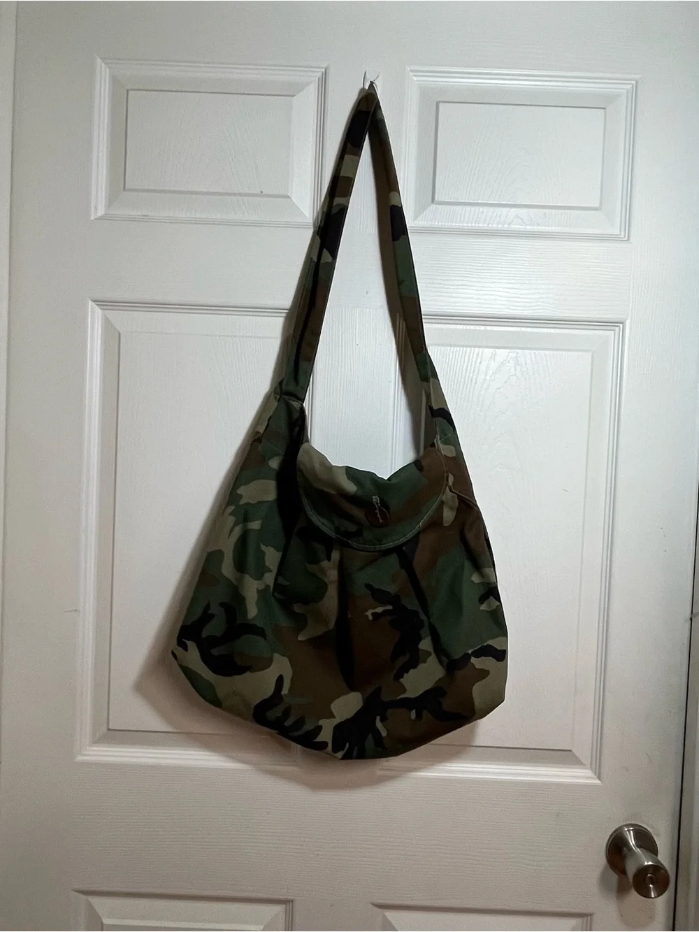 Camouflage Sling Tote Bag - Green Camo